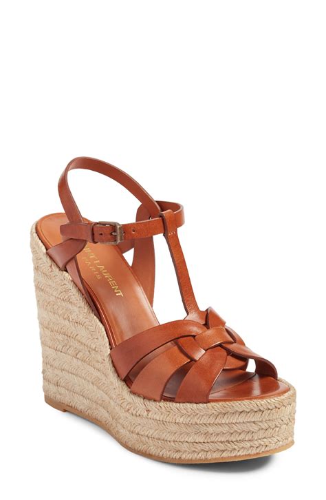 ysl tribute espadrille wedge